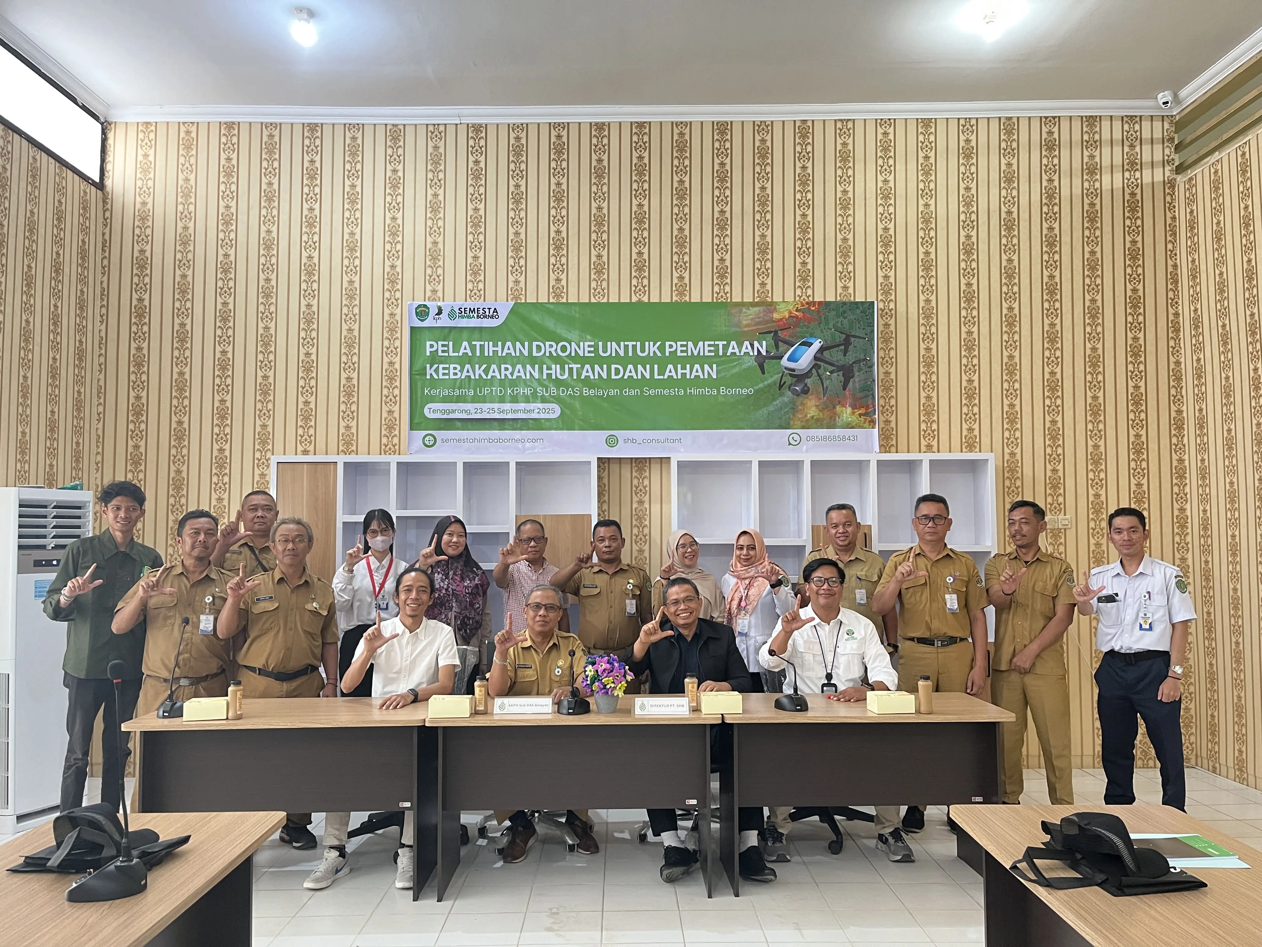 Pelatihan Penggunaan Drone untuk Pemetaan Kebakaran Hutan dan Lahan