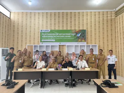 Pelatihan Penggunaan Drone untuk Pemetaan Kebakaran Hutan dan Lahan