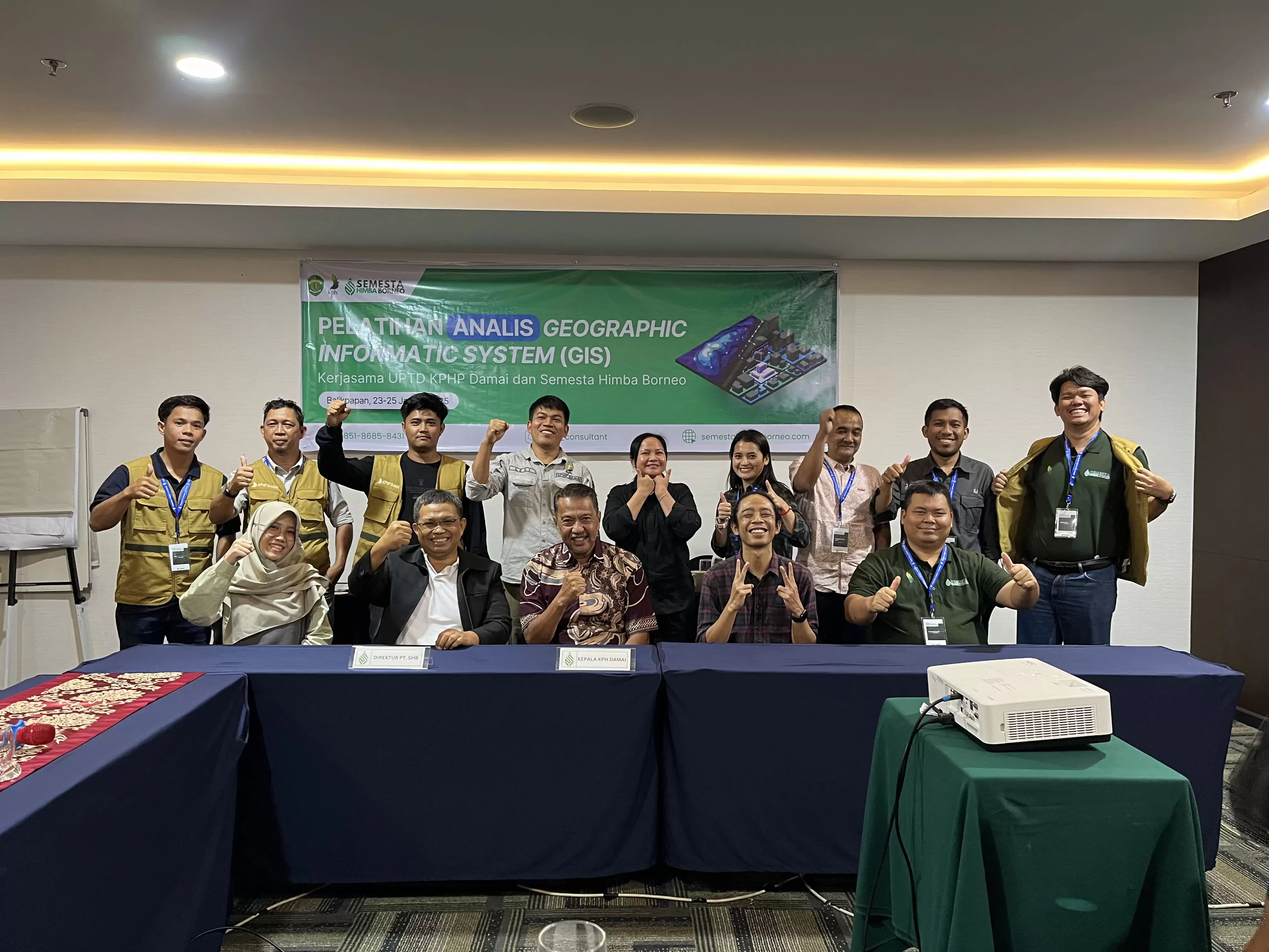 Pelatihan Analis Geographic Information System (GIS) Kerja Sama PT. Semesta Himba Borneo dan Dinas Kehutanan Provinsi Kalimantan Timur UPTD KPHP Damai